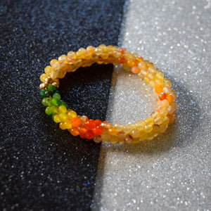 
            
                Load image into Gallery viewer, beaded gemstone bracelet in gemini colors
            
        
