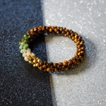 beaded gemstone bracelet in virgo colors