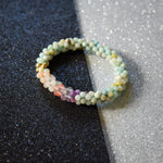 beaded gemstone bracelet in pisces colors