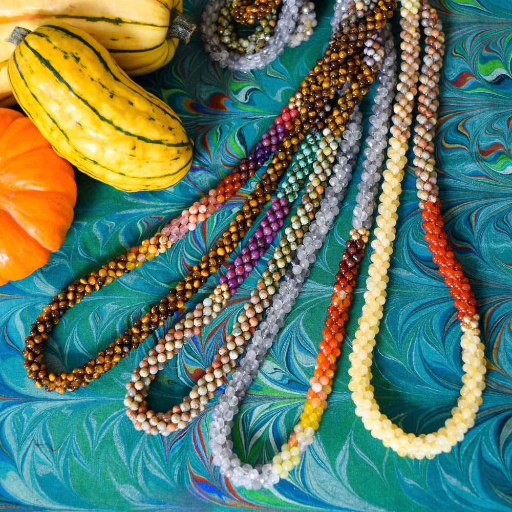 Gemstone Beaded Necklaces (Set of 5) from Brazil - Five Colors | NOVICA  United Kingdom