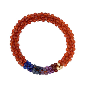 
            
                Load image into Gallery viewer, beaded gemstone bracelet: sagittarius colors on white background
            
        